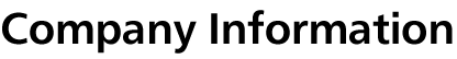 Company Information
