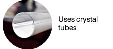 Uses crystal tubes