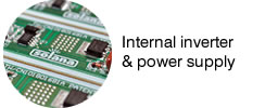 Internal inverter & power supply